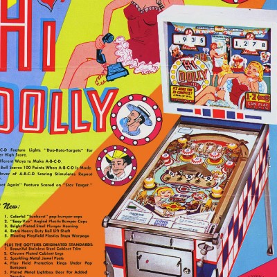 gottlieb, hi dolly, pinball, sales, price, date, city, condition, auction, ebay, private sale, retail sale, pinball machine, pinball price