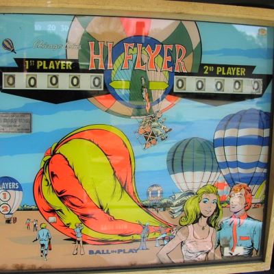 chicago coin, hi flyer, pinball, sales, price, date, city, condition, auction, ebay, private sale, retail sale, pinball machine, pinball price