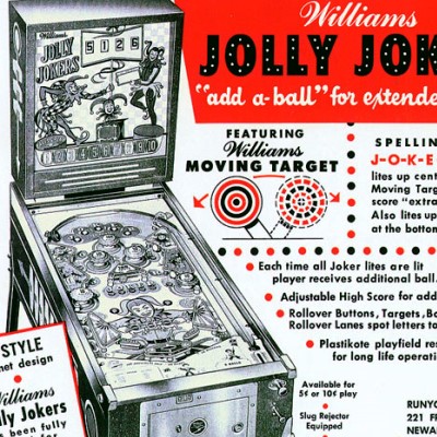 williams, jolly jokers, pinball, sales, price, date, city, condition, auction, ebay, private sale, retail sale, pinball machine, pinball price