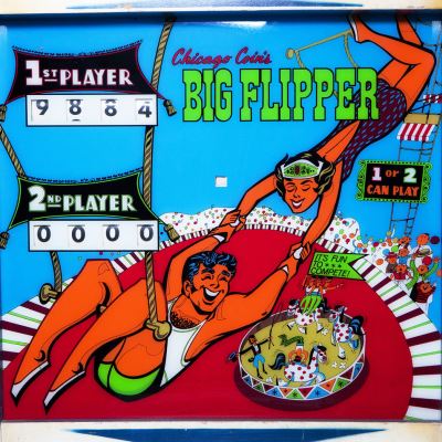 chicago coin, big flipper, pinball, sales, price, date, city, condition, auction, ebay, private sale, retail sale, pinball machine, pinball price