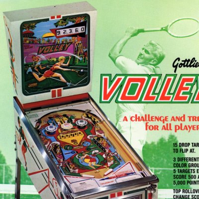gottlieb, volley, pinball, sales, price, date, city, condition, auction, ebay, private sale, retail sale, pinball machine, pinball price