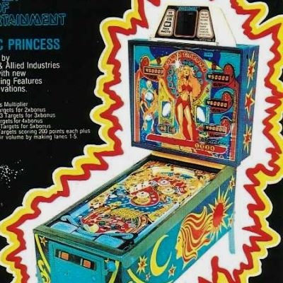 allied leisure, cosmic princess, pinball, sales, price, date, city, condition, auction, ebay, private sale, retail sale, pinball machine, pinball price