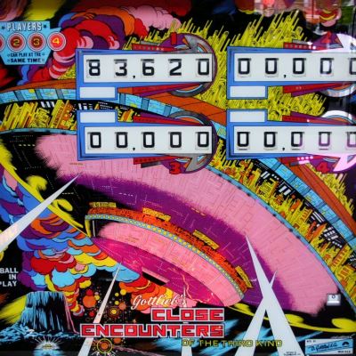 gottlieb, close encounters of the third kind, pinball, sales, price, date, city, condition, auction, ebay, private sale, retail sale, pinball machine, pinball price