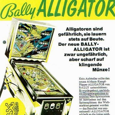 bally, alligator, pinball, sales, price, date, city, condition, auction, ebay, private sale, retail sale, pinball machine, pinball price