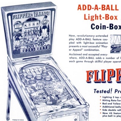 gottlieb, flipper parade, pinball, sales, price, date, city, condition, auction, ebay, private sale, retail sale, pinball machine, pinball price