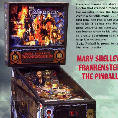 sega, mary shelley's frankenstein, pinball, sales, price, date, city, condition, auction, ebay, private sale, retail sale, pinball machine, pinball price