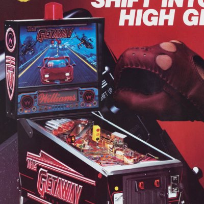 williams, the getaway high speed II, pinball, sales, price, date, city, condition, auction, ebay, private sale, retail sale, pinball machine, pinball price