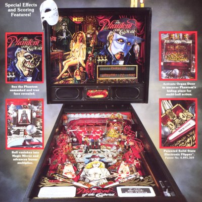 data east, phantom of the opera, pinball, sales, price, date, city, condition, auction, ebay, private sale, retail sale, pinball machine, pinball price