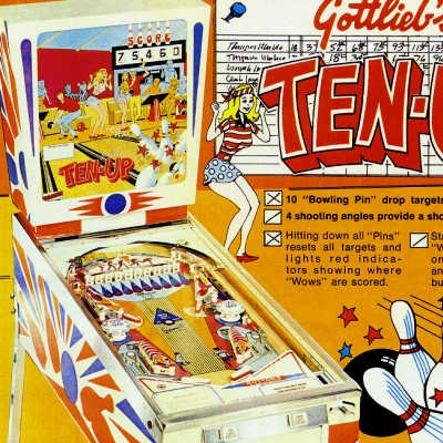 PinballPrice.com - Gottlieb Ten-Up pinball machine