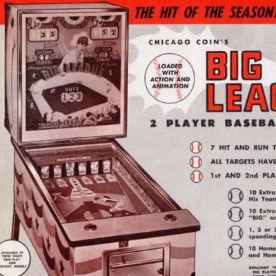 chicago coin, big league, pinball, sales, price, date, city, condition, auction, ebay, private sale, retail sale, pinball machine, pinball price