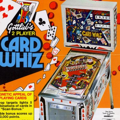 PinballPrice.com - Gottlieb Card Whiz pinball machine