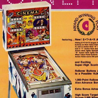 PinballPrice.com - Chicago Coin Cinema pinball machine