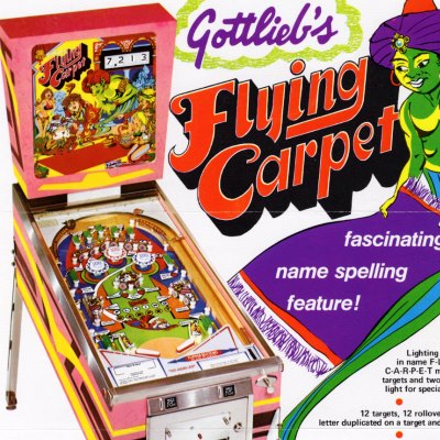 PinballPrice.com - Gottlieb Flying Carpet pinball machine